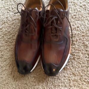 Classic Two-Tone Leather Oxfords